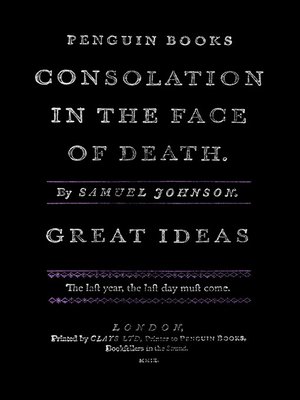 cover image of Consolation in the Face of Death